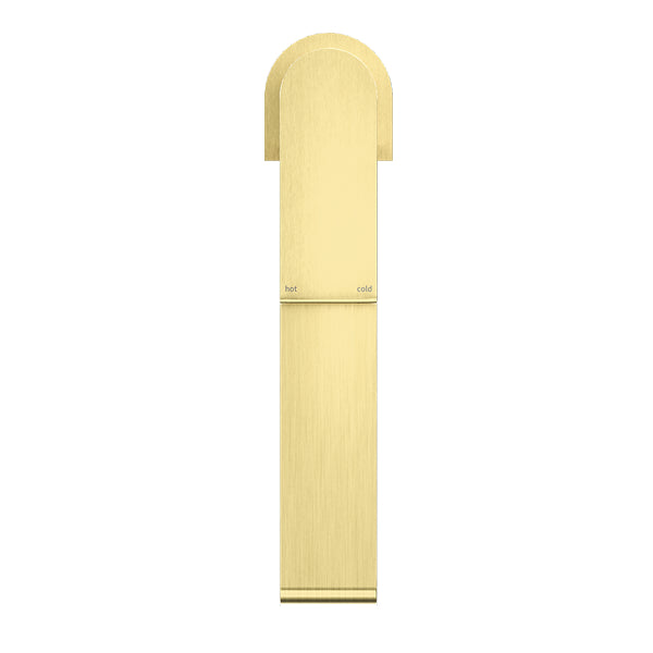 Nero Bianca Mid Tall Basin Mixer Brushed Gold - Design 10