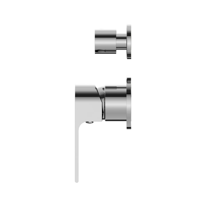 Nero Bianca Shower Mixer with Diverter Separate Plate