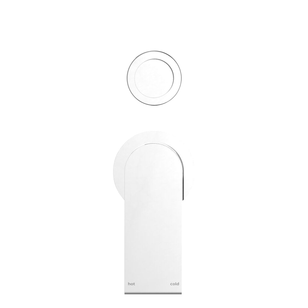 Nero Bianca Shower Mixer with Diverter Separate Plate