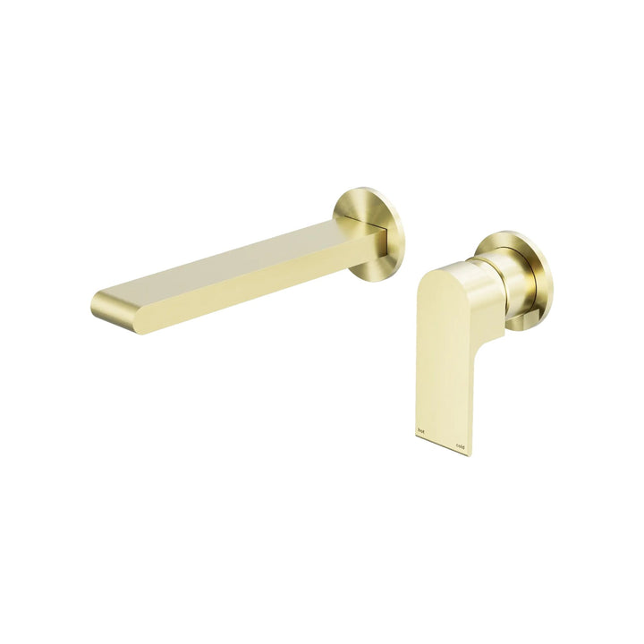 Nero Bianca Wall Basin Mixer Separate Back Plate