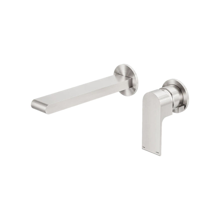 Nero Bianca Wall Basin Mixer Separate Back Plate