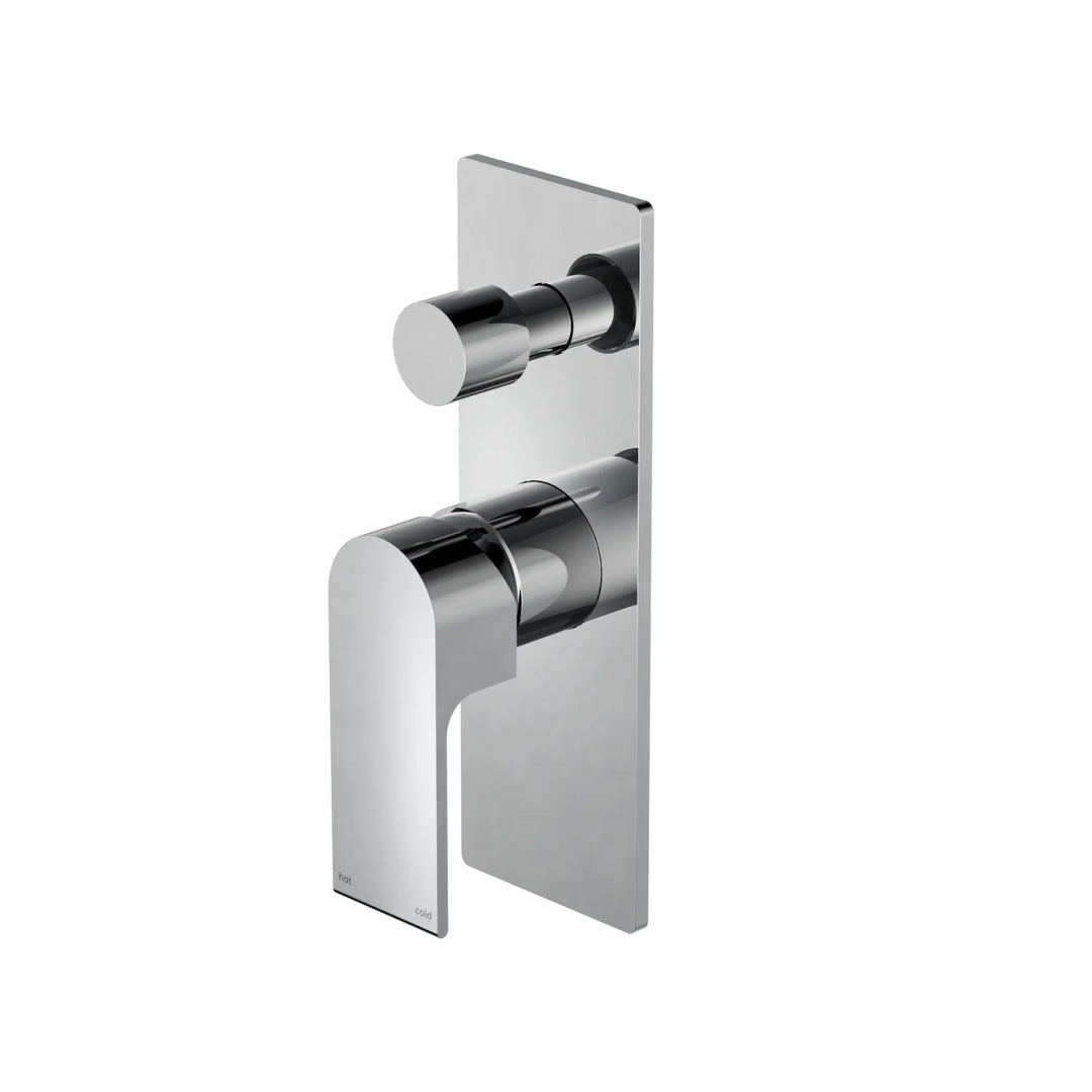 Nero Bianca Shower Mixer with Diverter Chrome