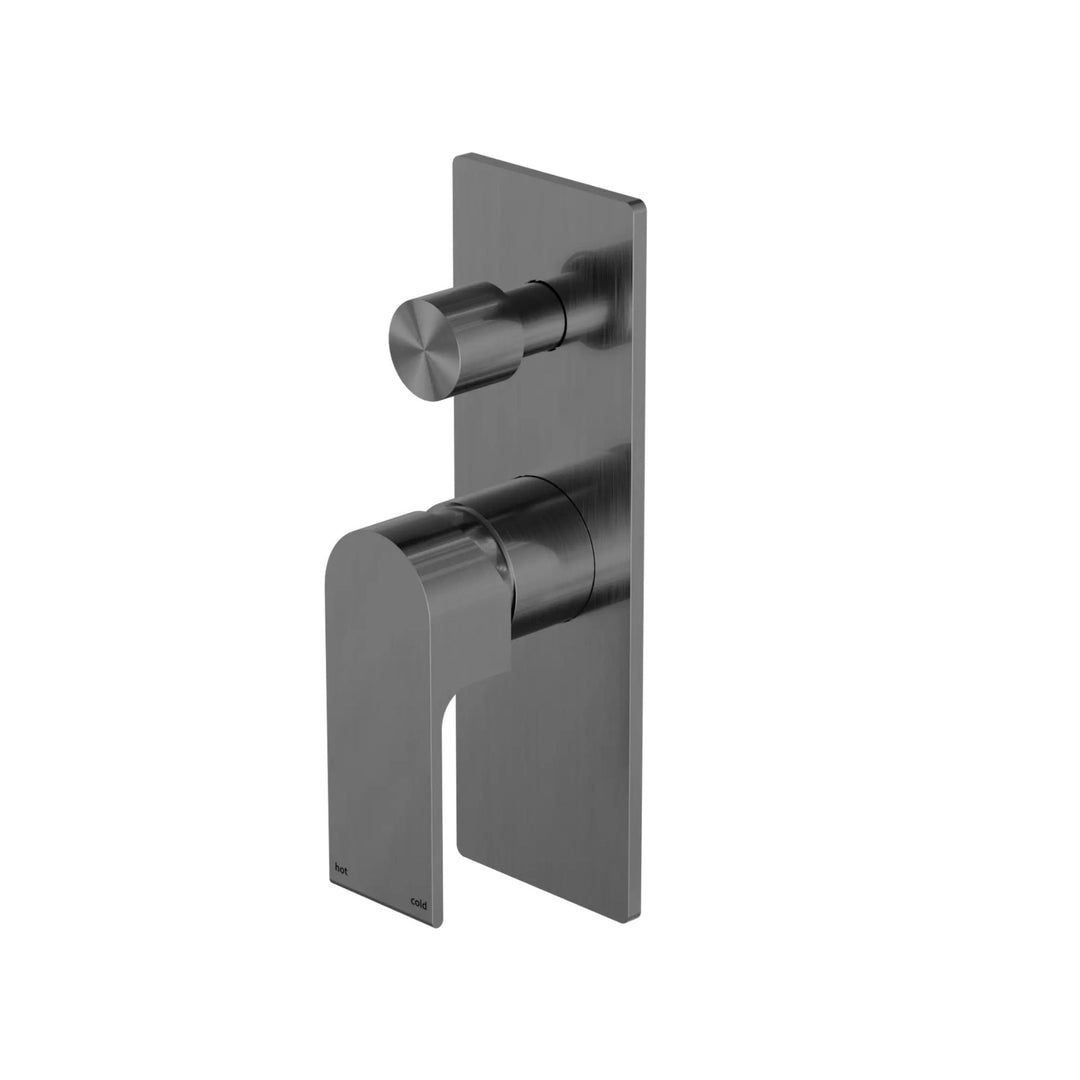 Nero Bianca Shower Mixer with Diverter Gun Metal