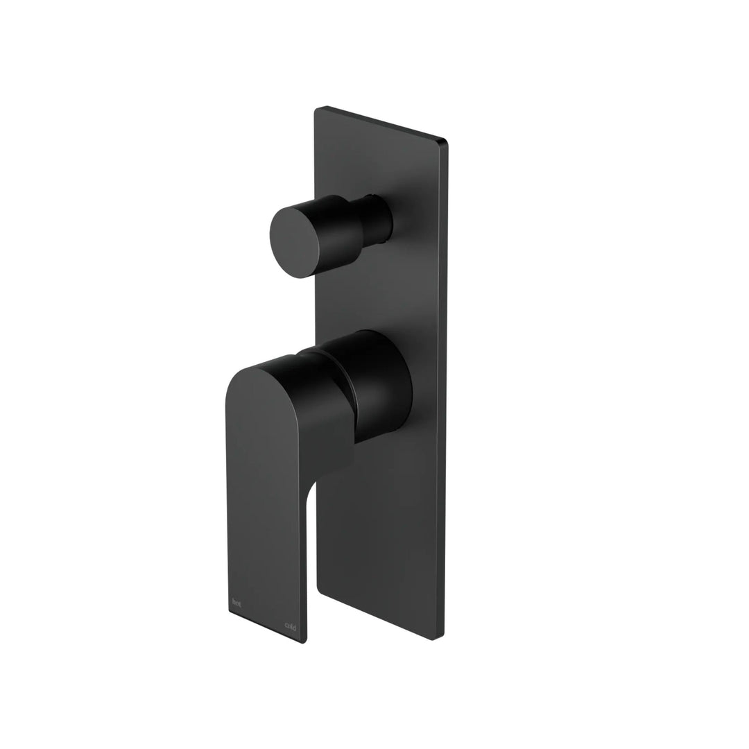 Nero Bianca Shower Mixer with Diverter Matte Black
