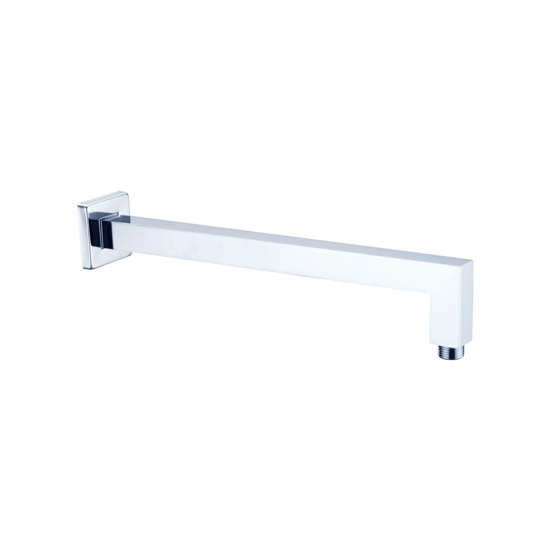 Nero Square Shower Arm L Shape Chrome