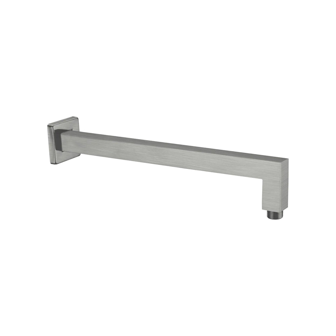 Nero Square Shower Arm L Shape Gun Metal