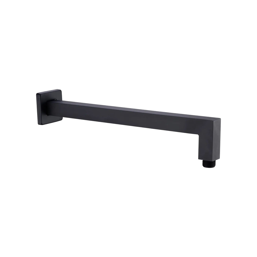 Nero Square Shower Arm L Shape Matte Black