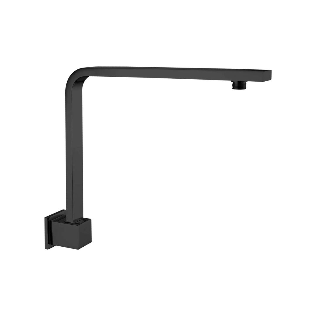 Nero Square Swivel Shower Arm Matte Black