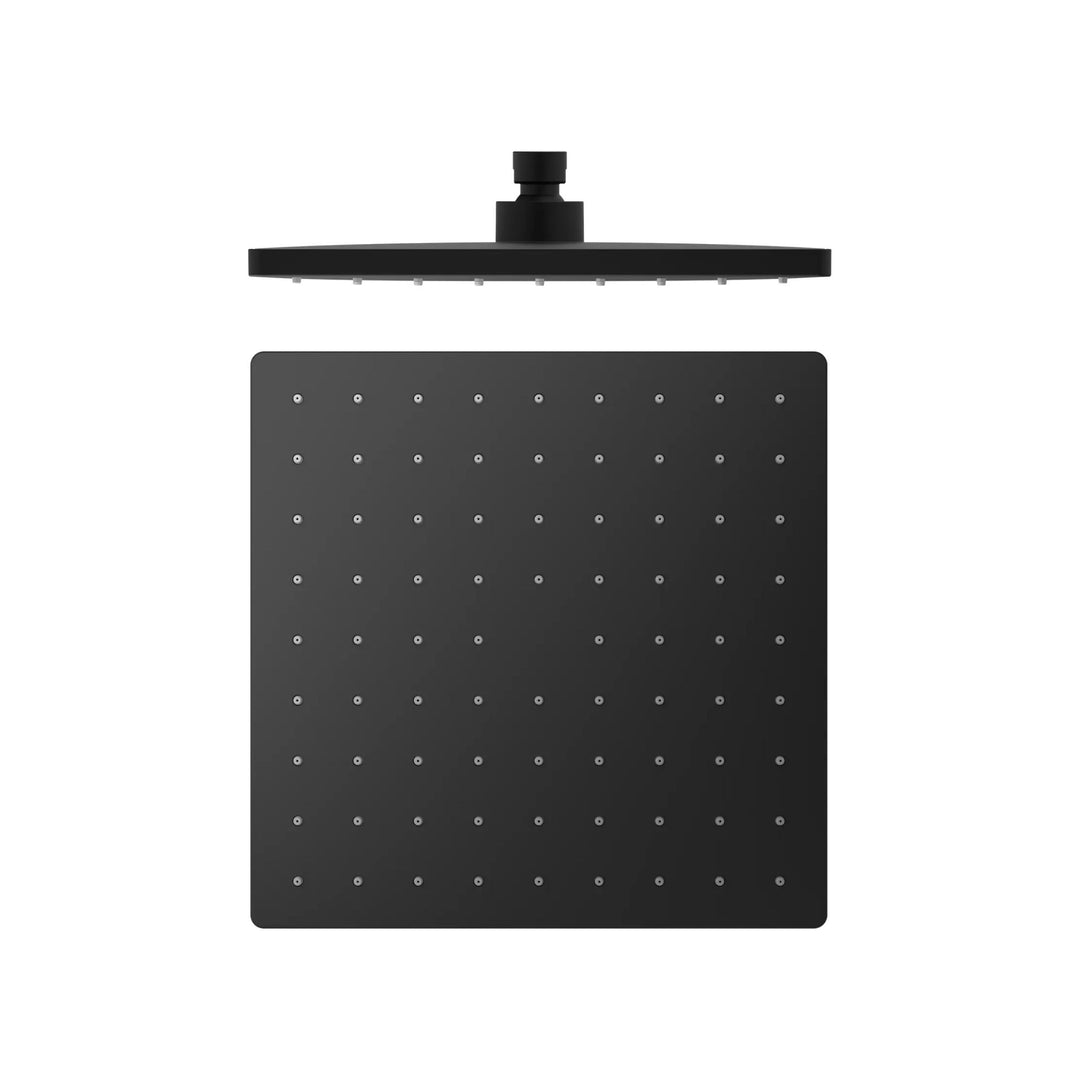 Nero ABS Square Shower Head Matte Black 250mm