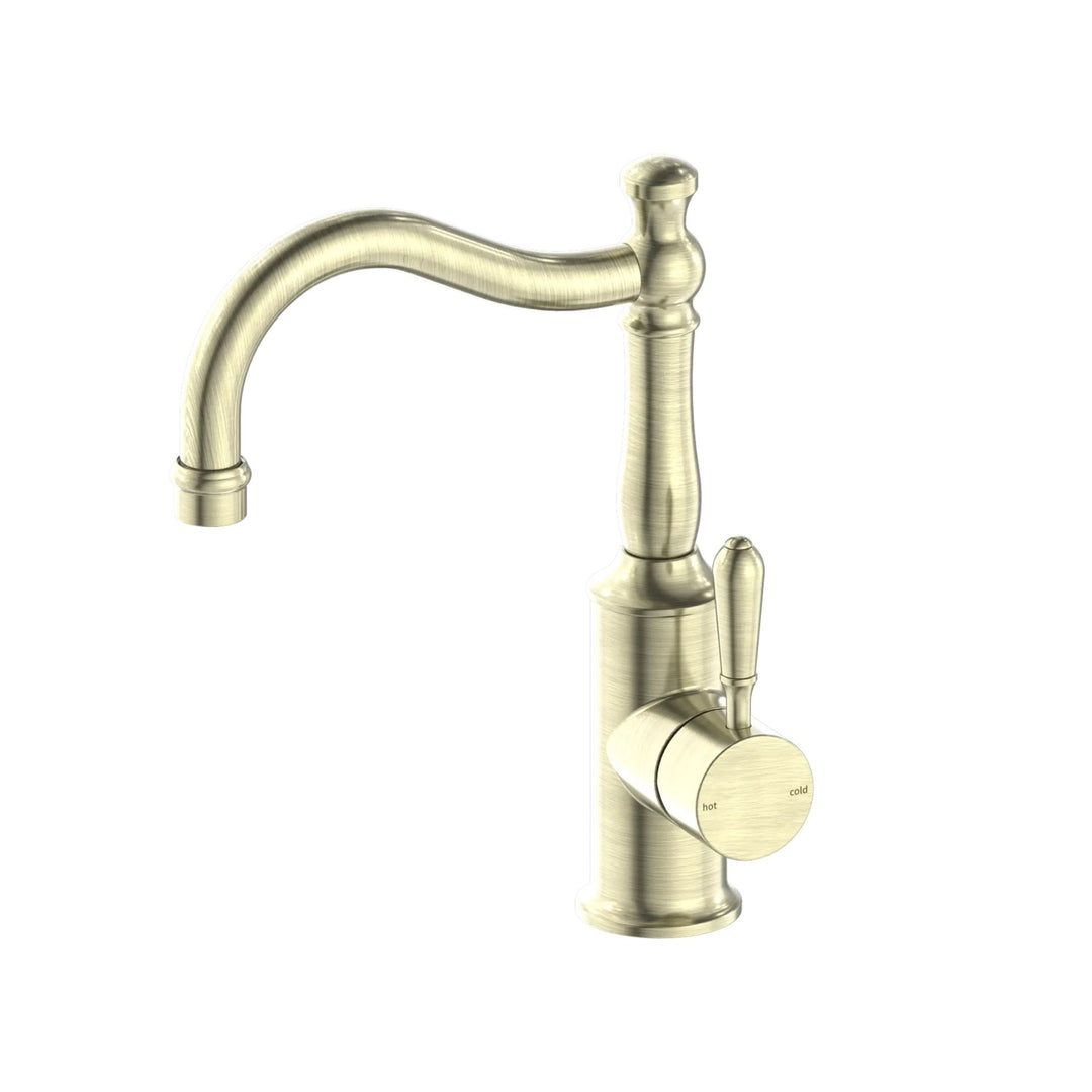 Nero York Basin Mixer Hook Spout