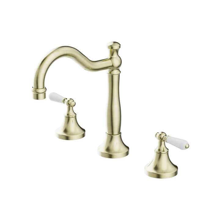 Nero York Basin Set + Black Porcelain Lever