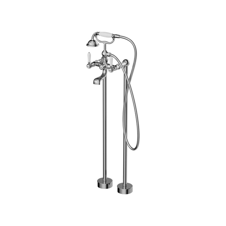 Nero York Freestanding Bath Set + Hand Shower