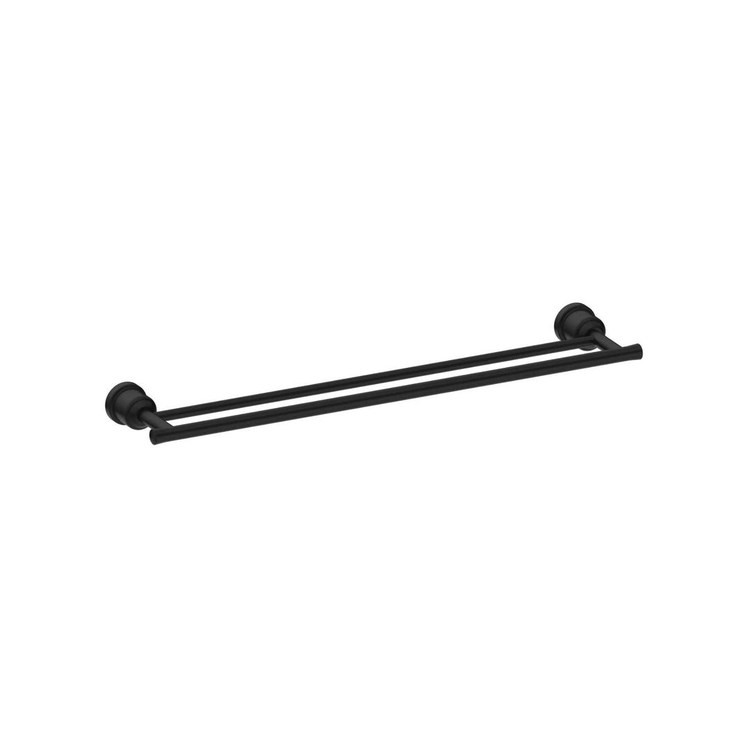 Nero York Double Towel Rail 600mm