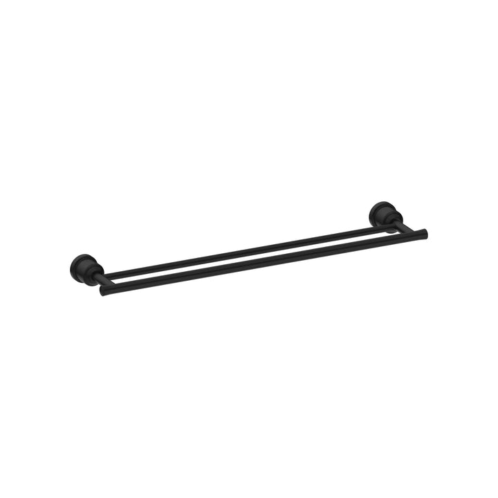 Nero York Double Towel Rail 600mm