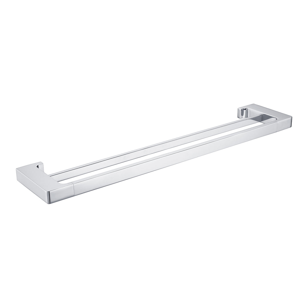 Nero Pearl Double Towel Rail 600mm