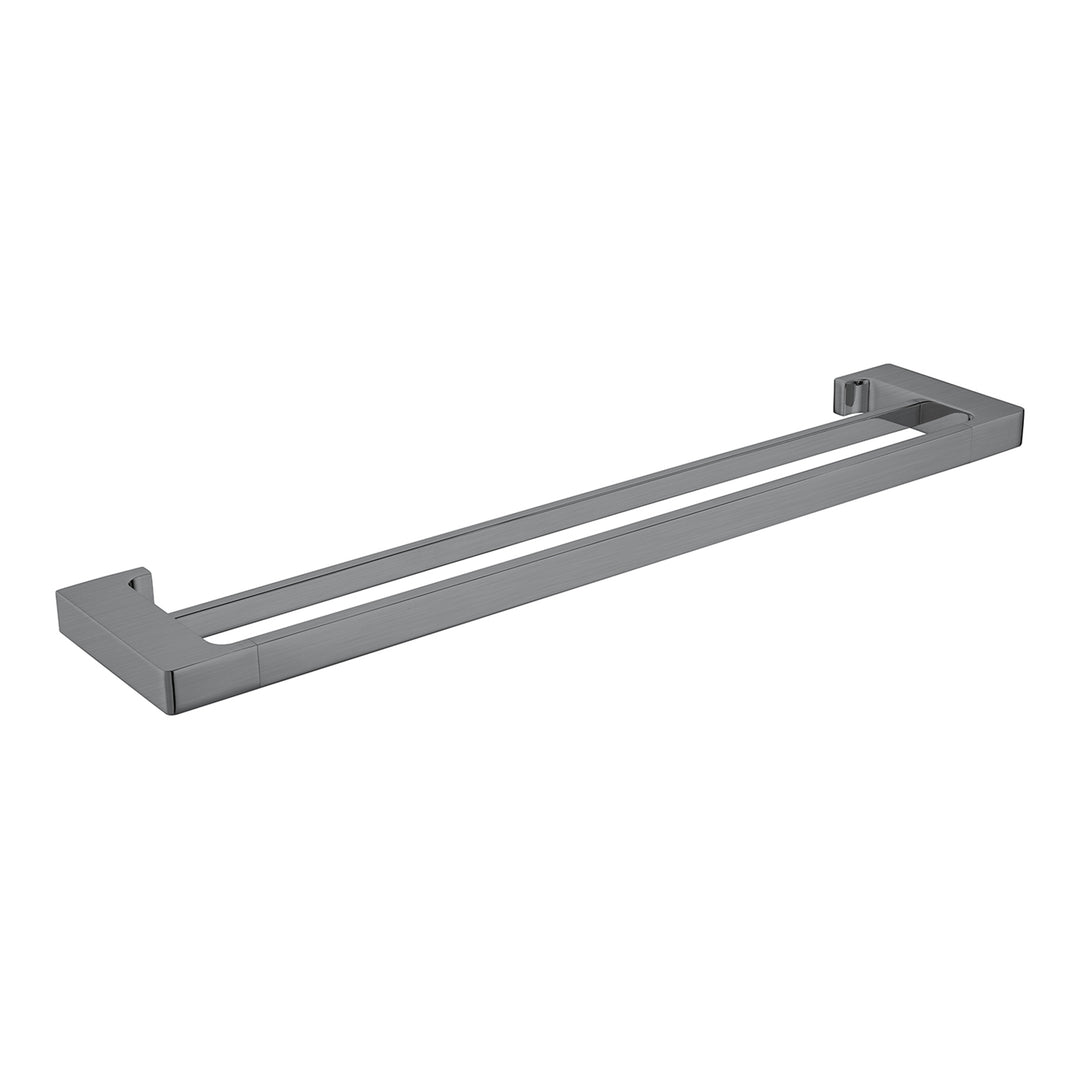 Nero Pearl Double Towel Rail 600mm