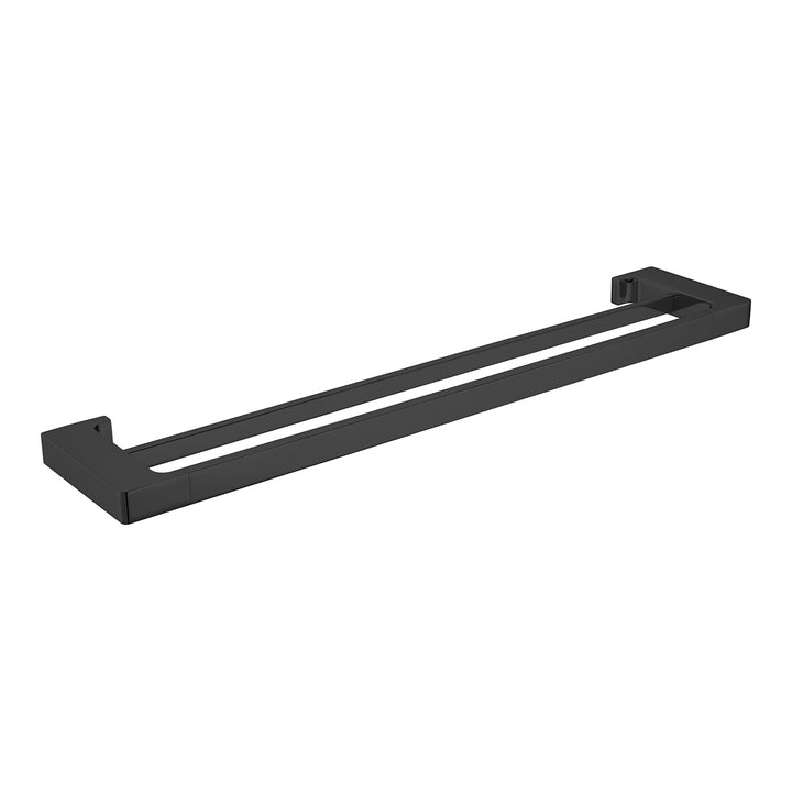 Nero Pearl Double Towel Rail 600mm