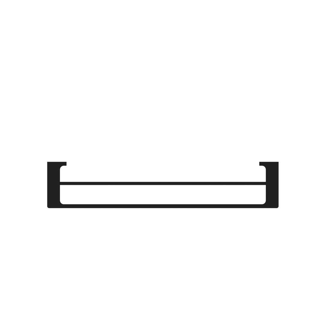Nero Pearl Double Towel Rail 600mm