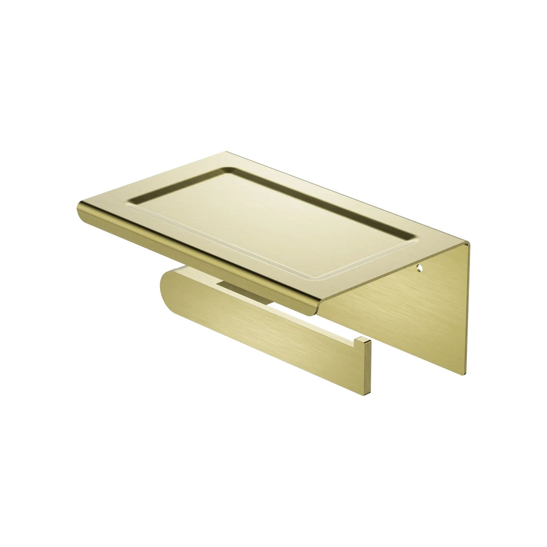 Nero Bianca Toilet Roll Holder With Phone Holder
