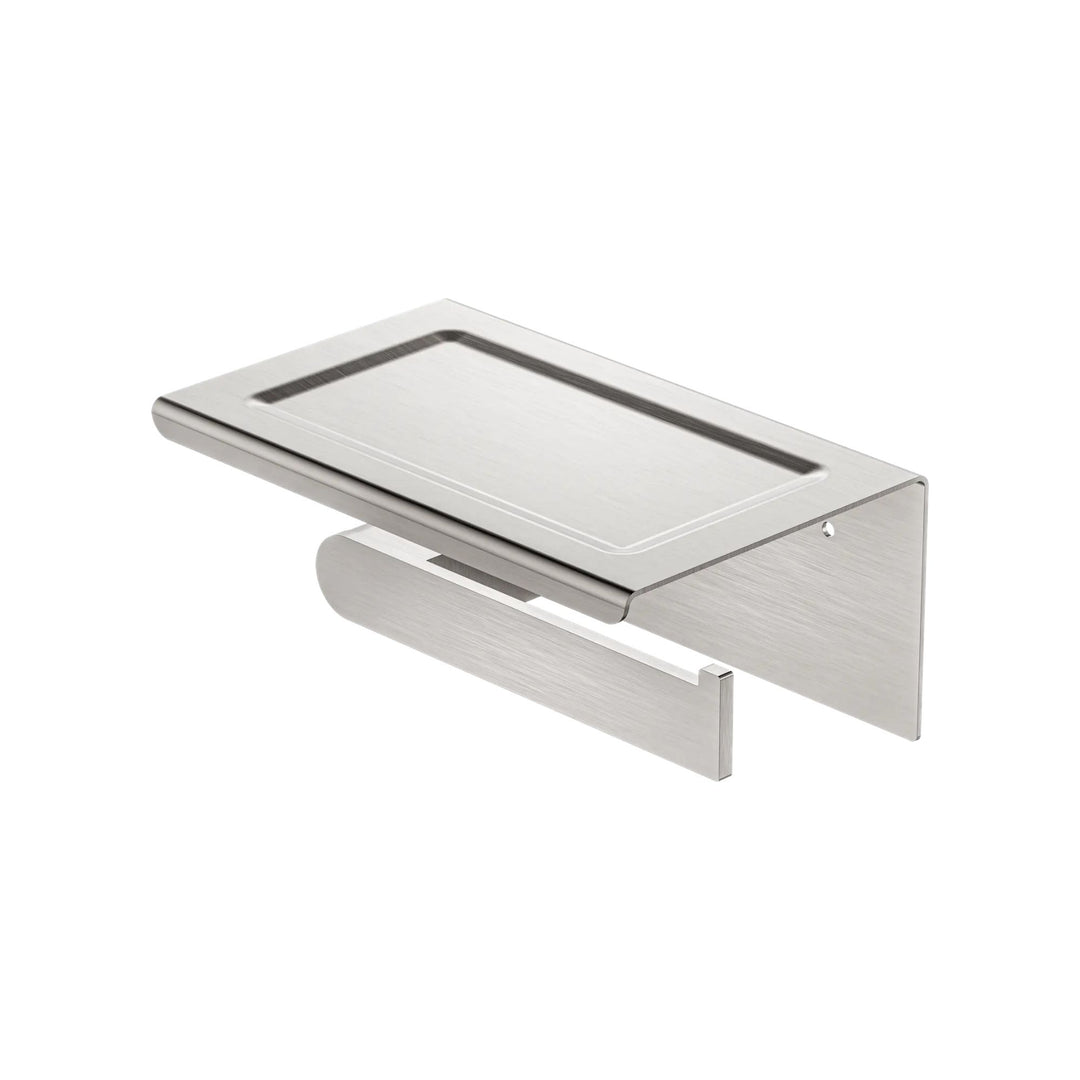 Nero Bianca Toilet Roll Holder With Phone Holder