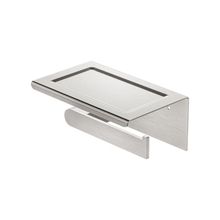 Nero Bianca Toilet Roll Holder With Phone Holder