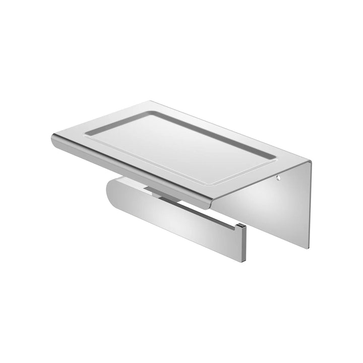 Nero Bianca Toilet Roll Holder With Phone Holder
