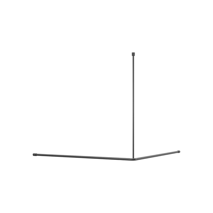 Nero Mecca Care 90 Degree Curtain Rail 1200x1200mm
