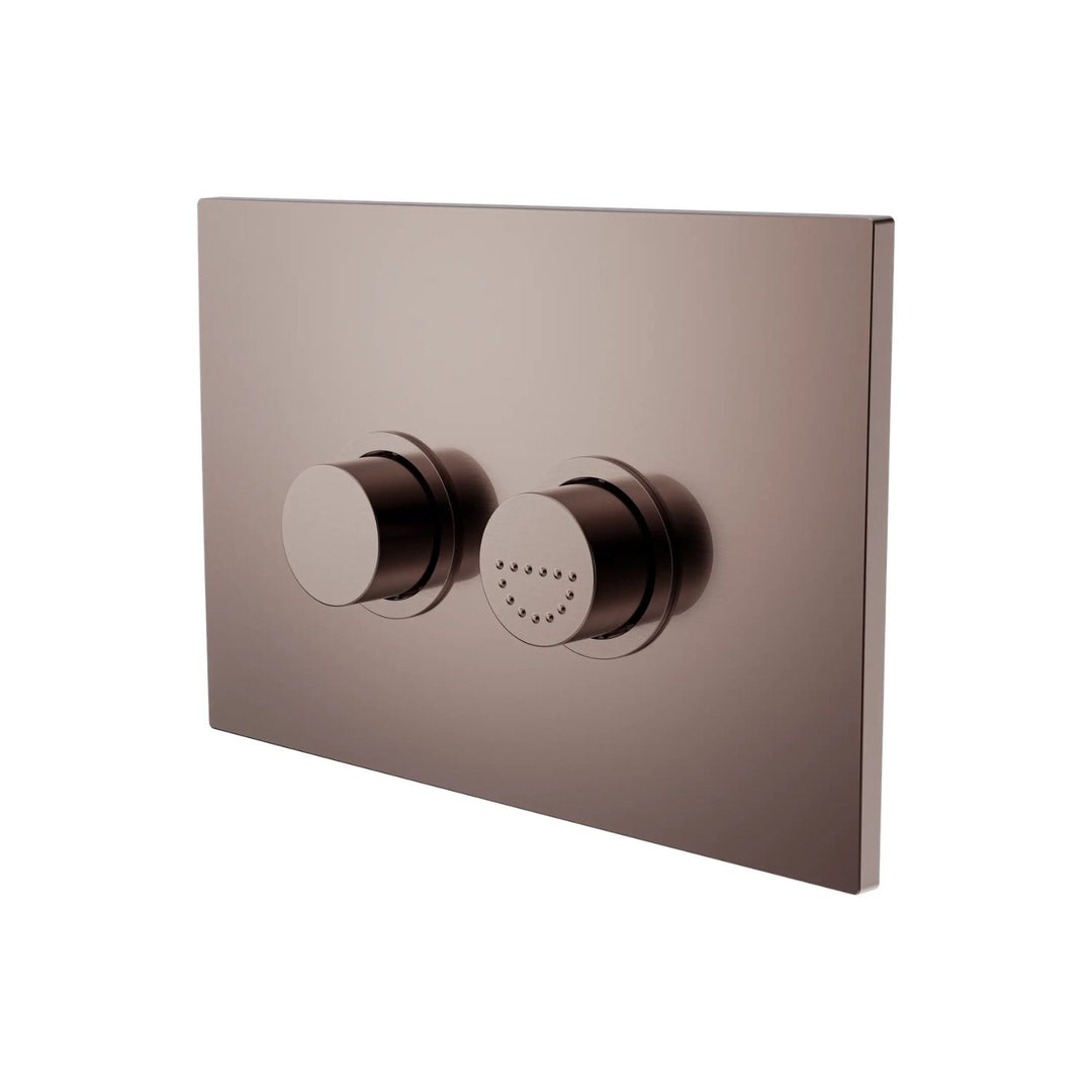 Nero Mecca Care Raised Pneumatic Flush Buttons Plate DDA Compliant