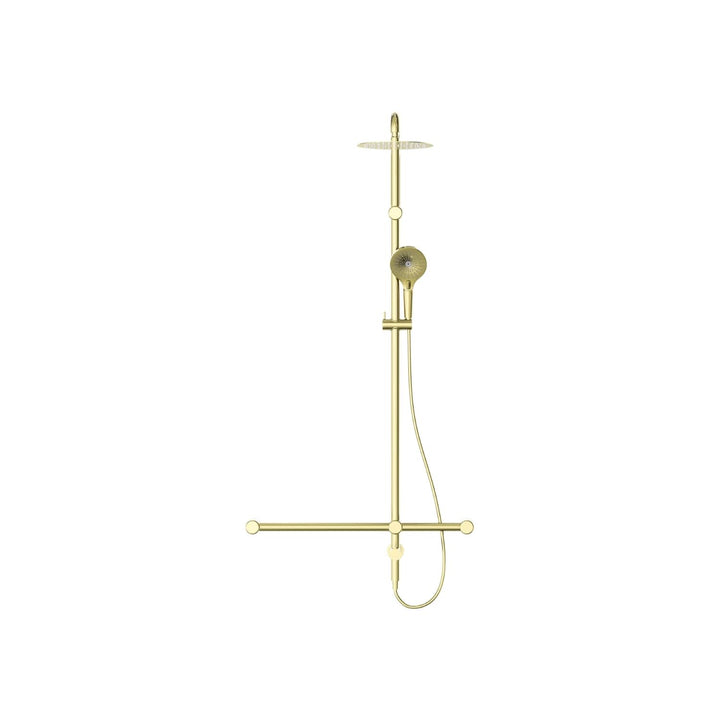 Nero Mecca Care 32mm T Bar Grab Rail Twin Shower Set 1100x750mm