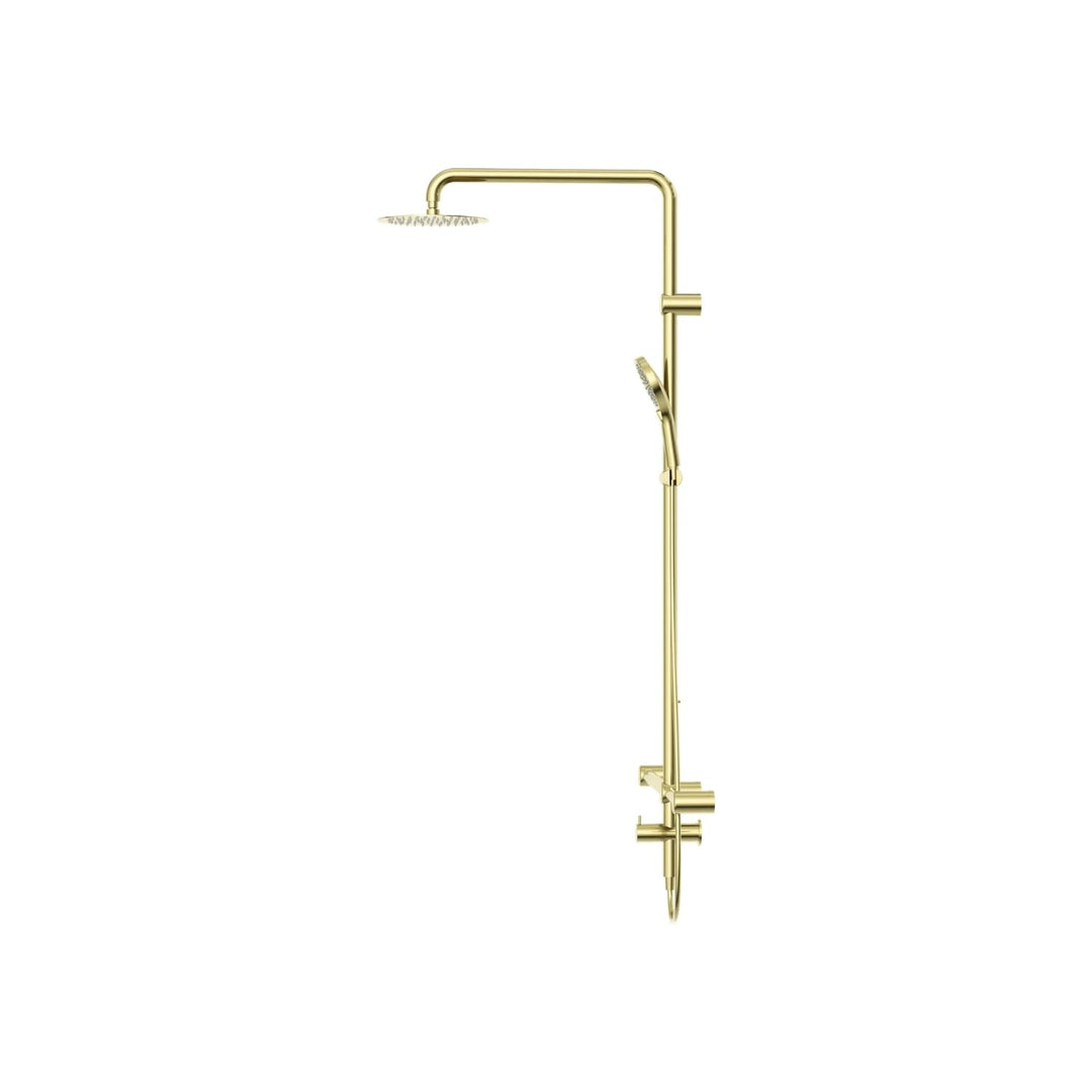 Nero Mecca Care 32mm T Bar Grab Rail Twin Shower Set 1100x750mm