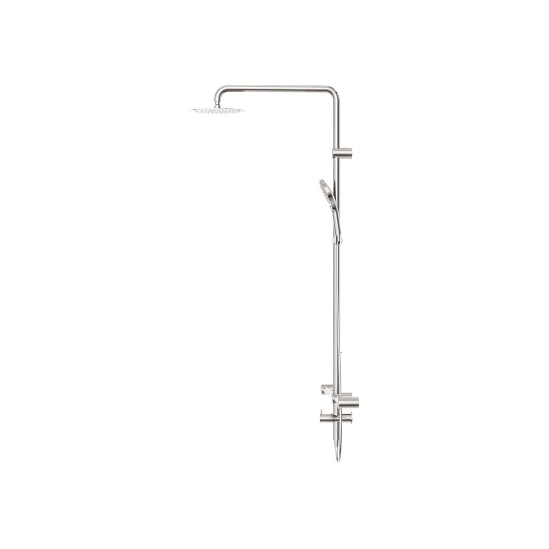 Nero Mecca Care 32mm T Bar Grab Rail Twin Shower Set 1100x750mm