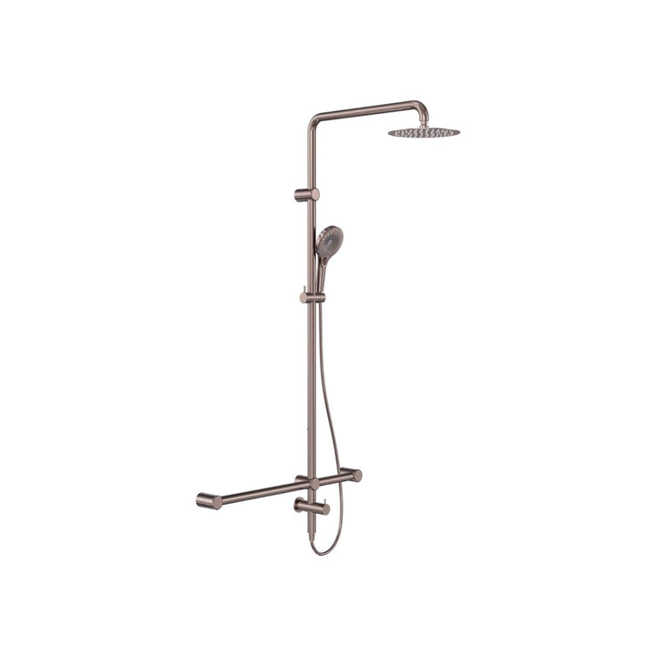 Nero Mecca Care 32mm T Bar Grab Rail Twin Shower Set 1100x750mm