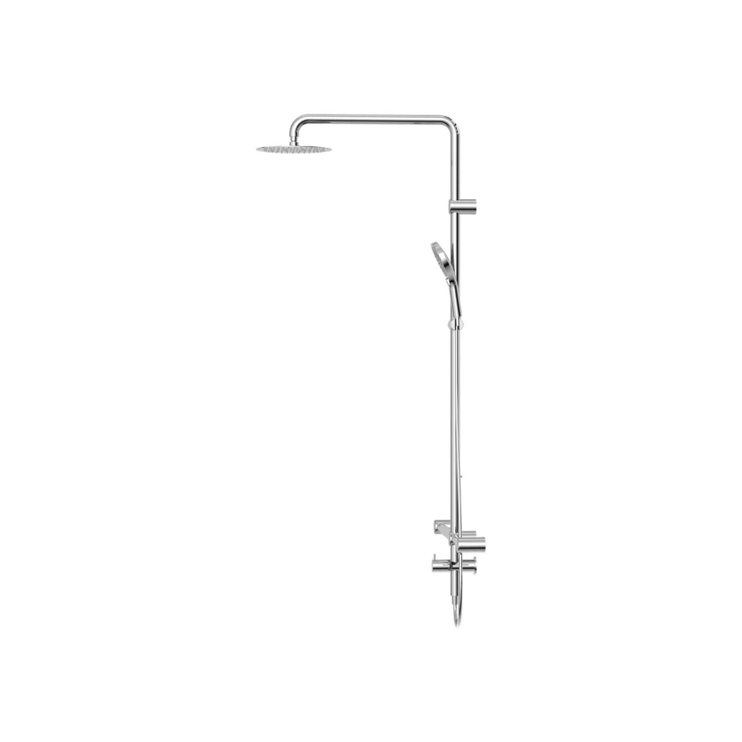 Nero Mecca Care 32mm T Bar Grab Rail Twin Shower Set 1100x750mm