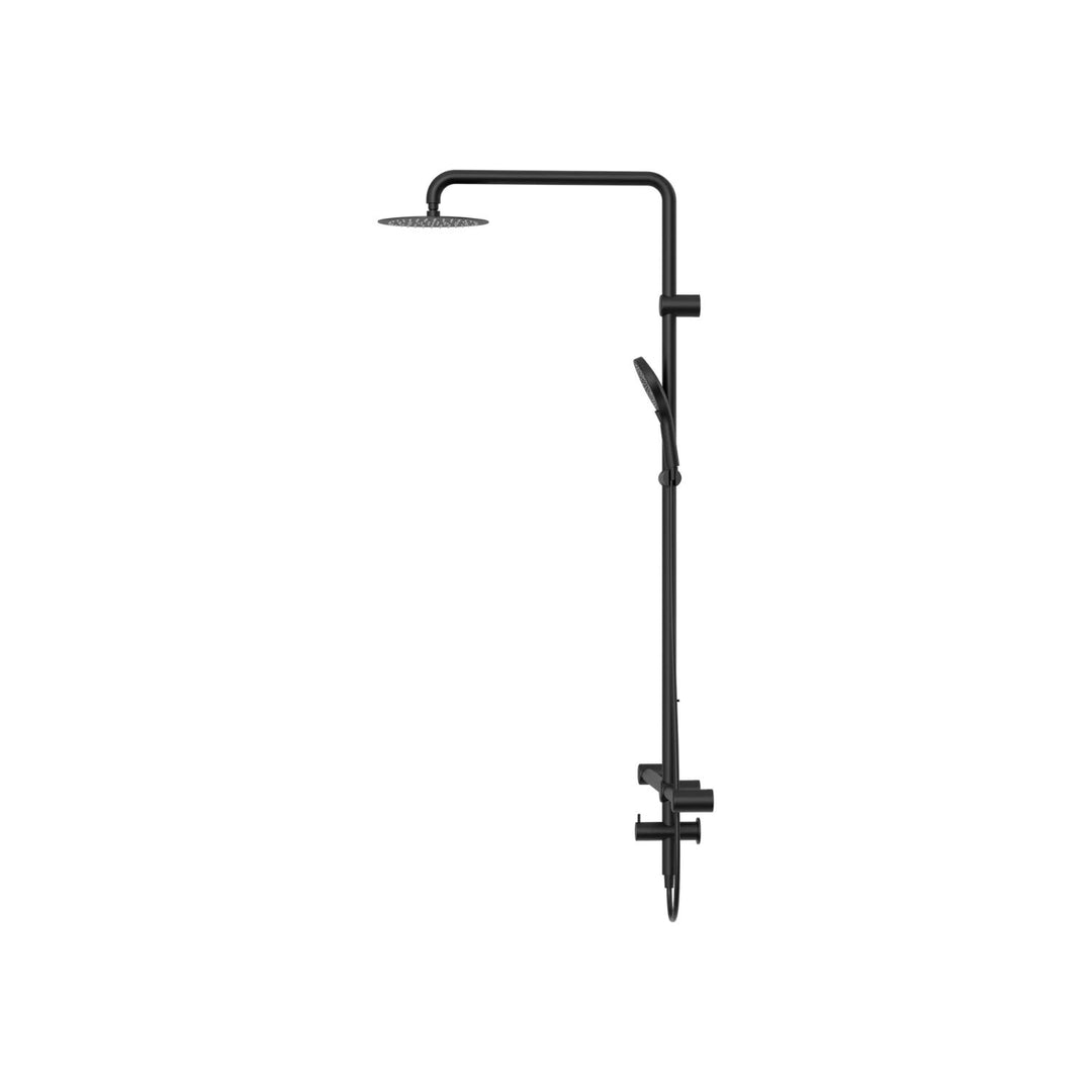 Nero Mecca Care 32mm T Bar Grab Rail Twin Shower Set 1100x750mm