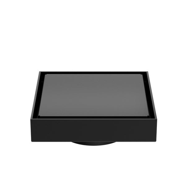 Nero 130mm Square Tile Insert Floor Waste 80mm Outlet