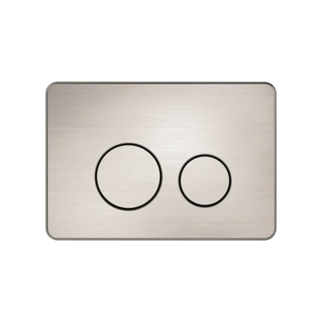 Nero In Wall Toilet Push Plate Brushed Nickel