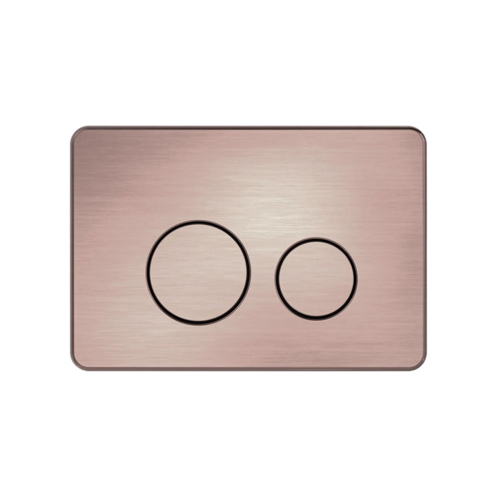 Nero In Wall Toilet Push Plate Brushed Bronze