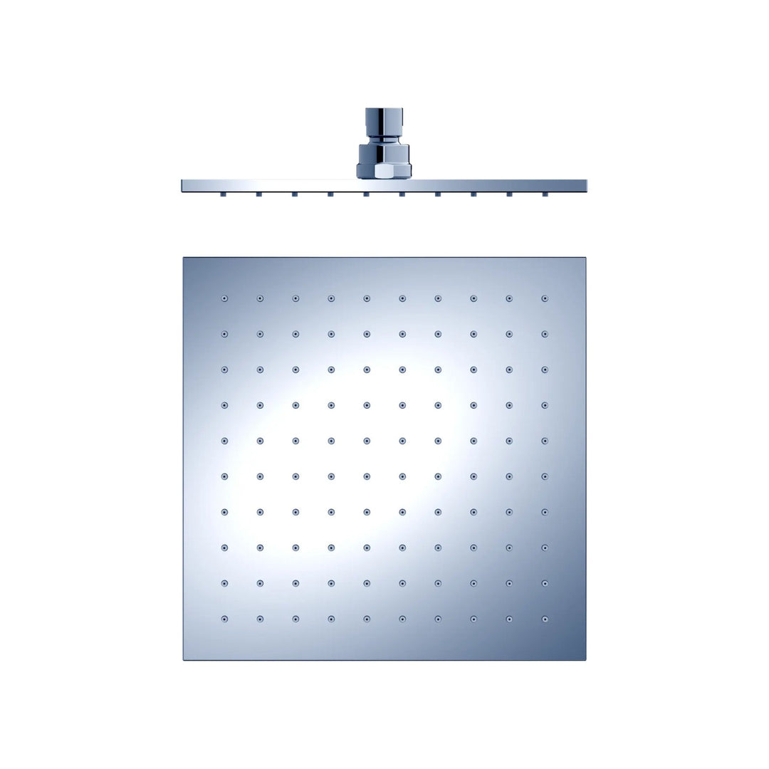 Nero Square Shower Head Chrome 250mm