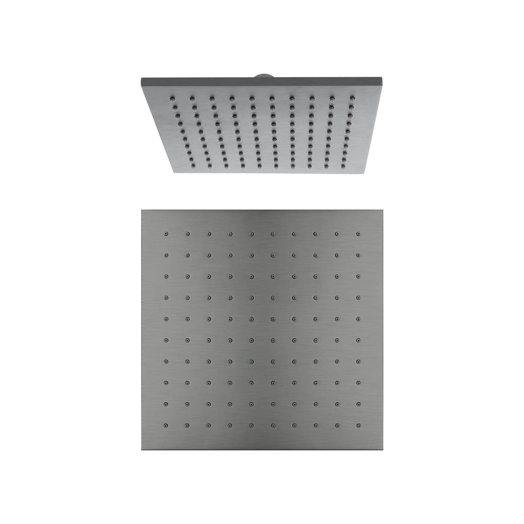 Nero Square Shower Head Gun Metal 250mm