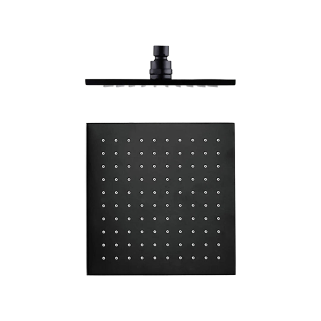 Nero Square Shower Head Matte Black 250mm