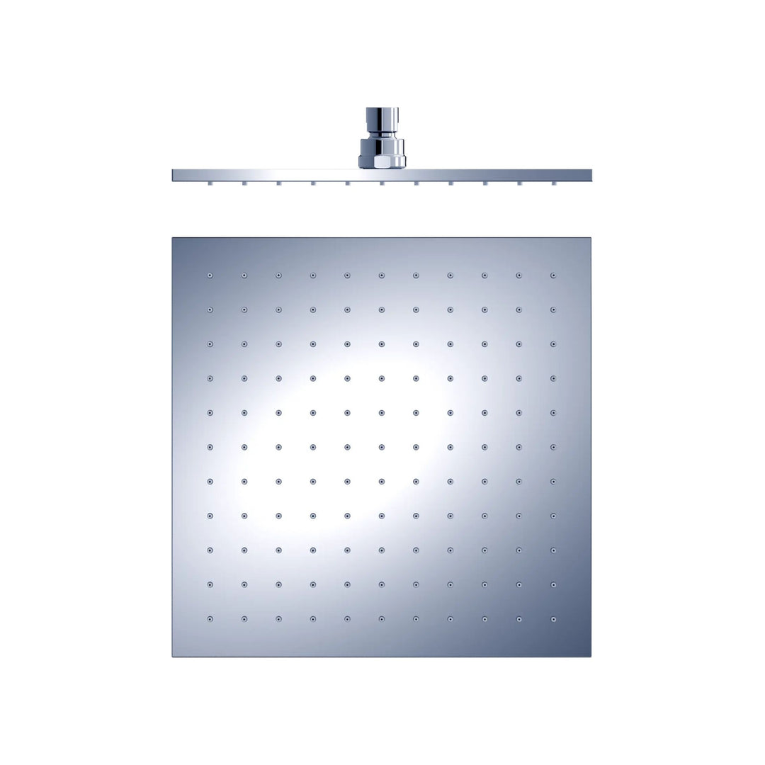 Nero Square Shower Head Chrome 300mm