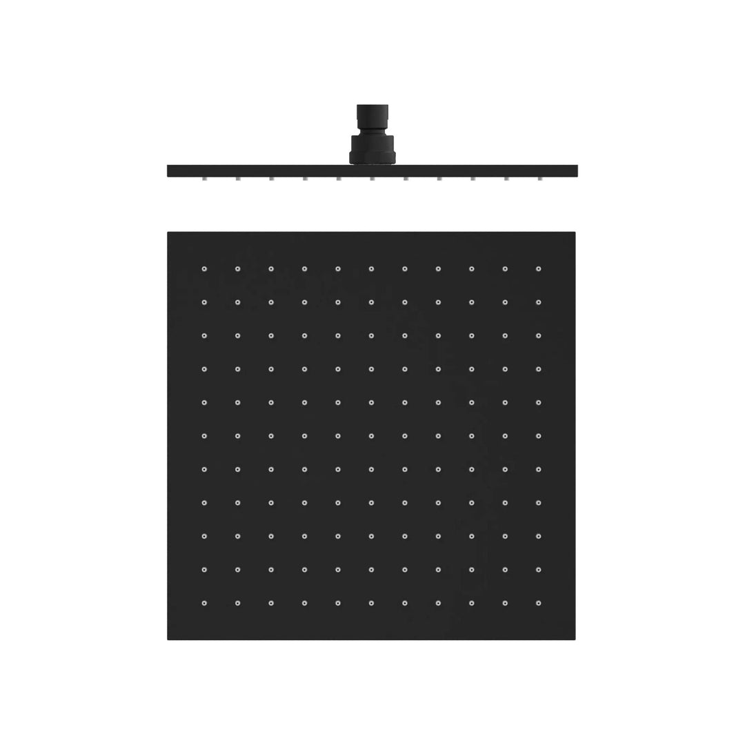 Nero Square Shower Head Matte Black 300mm
