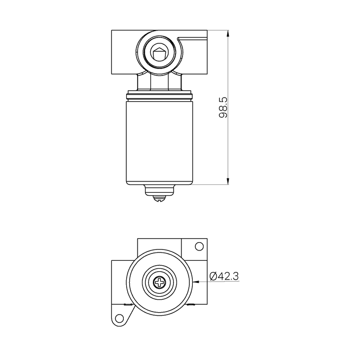 Nero Pure SS316L Progressive Universal Shower Mixer Body - Design 10