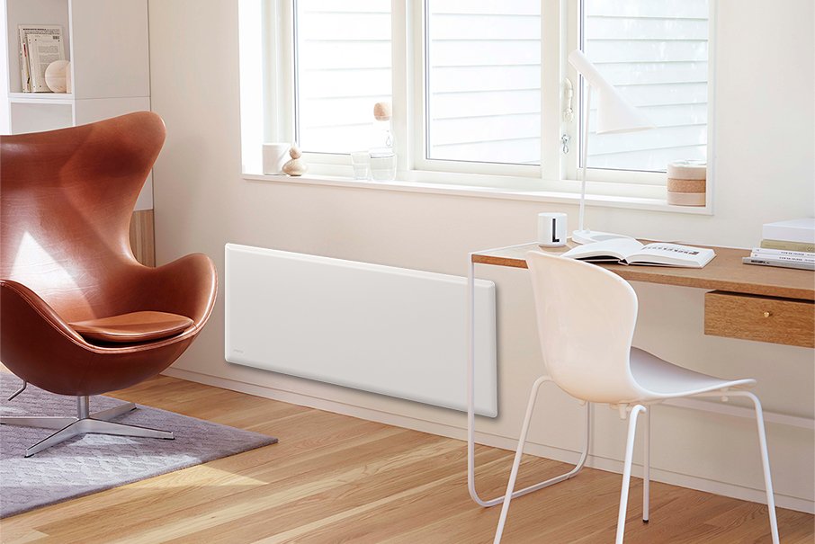 Nobo 1.2kW Panel Heater + Timer, Thermostat & Castors | Design 10