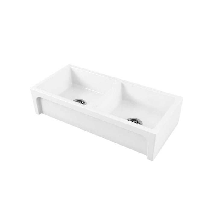 Turner Hastings Patri 40L/40L Fireclay Double Bowl Butler Sink NTH 1000 x 470mm