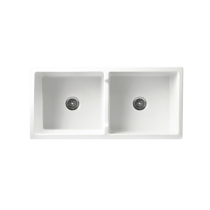 Turner Hastings Patri 40L/40L Fireclay Double Bowl Butler Sink NTH 1000 x 470mm