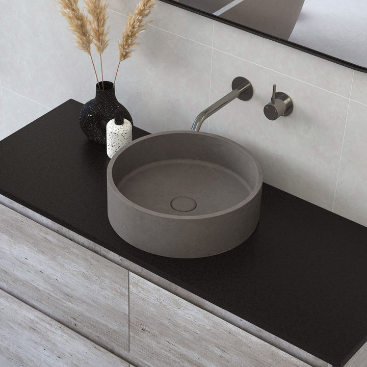 Fienza Jada Round Concrete Above Counter Basin - Design 10
