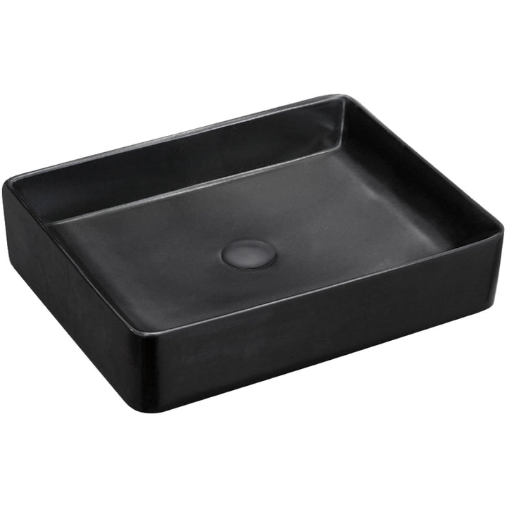Fienza Luciana Matte Black Ceramic Above Counter Basin - Design 10