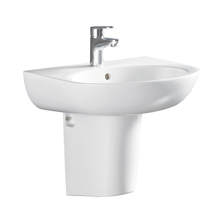 Fienza Stella Care Wall-Hung Basin + Integral Shroud Overflow 560mm x 440mm