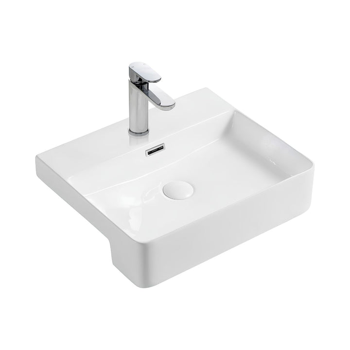 Fienza Petra Semi-Recessed Basin Overflow 500mm x 420mm